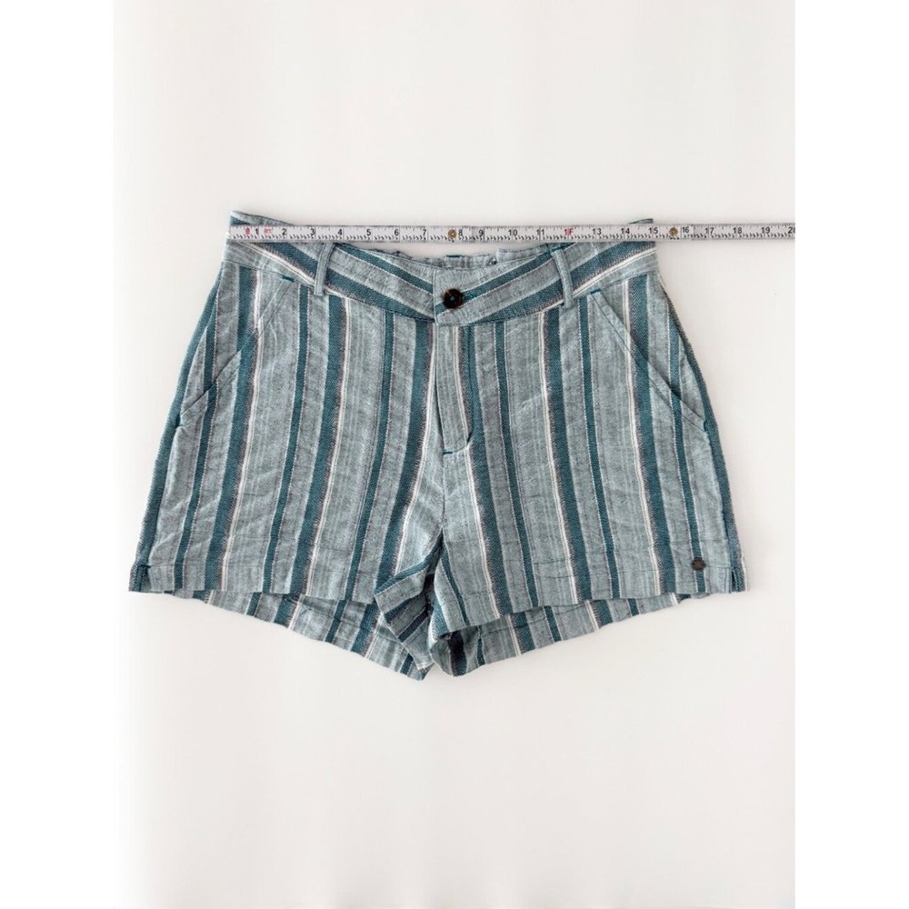 NWT Roxy Sailing Dream Stripe Drawstring Cotton Beach Coastal Shorts Nautical L - Picture 6 of 15